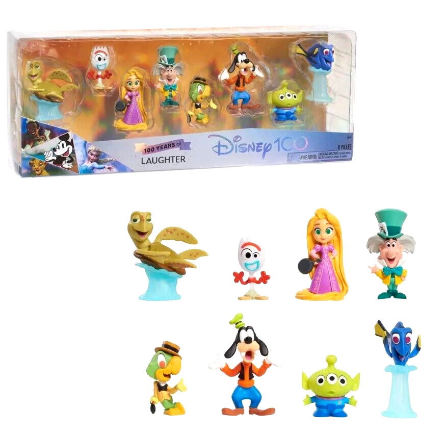 Disney 100 Collection Figure 8 pcs Pack – Laughter Limited Edition Toys Ages 3+