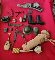 Huge Lot Of The Coolest 30+ Vintage Gi Joe Accessories, Includes Rare Pieces
