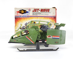 GI JOE COMANDOS EM ACAO JET-NAVE (SKY HAWK) 100% COMPLETE w/BOX BRAZIL ESTRELA
