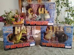The Hurculoids Diorama set of 3 unopened. Hanna Barbera Toynami 2003 rare