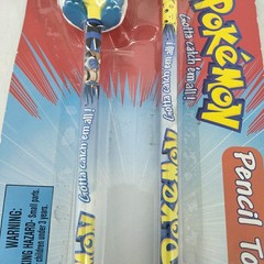 Pokemon 1999 Blastoise & Pikachu Pencils & Topper Pokemon Sealed