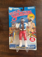 WWF LJN Wrestling Superstars Koko B Ware MOC Figure w/ Case Seal Issue WWE