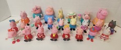 Lot Of 40 Peppa Pig Figures Accessories Helicopter TV Table Grill Tent Playgound