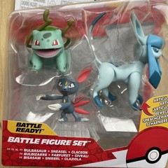 POKÉMON BATTLE FIGURE SET BULBASAUR SNEASEL & GLACEON NEW IN BOX – JAZWARES LLC