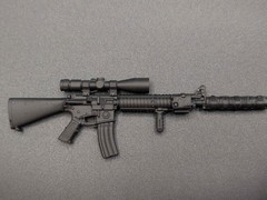 1/12 scale 3D printed SR16 Rifle for classified marvel legends