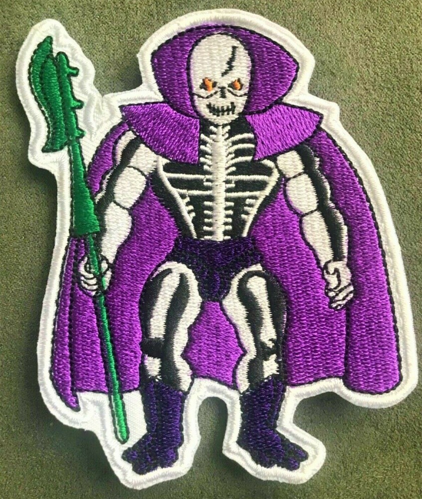 MASTERS of the UNIVERSE embroidered figure patch SCARE GLOW action revolution