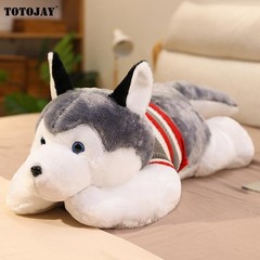 50-120cm Giant Husky Dog Plush Toy Long Pillow Sleeping Cushion Kids Gift