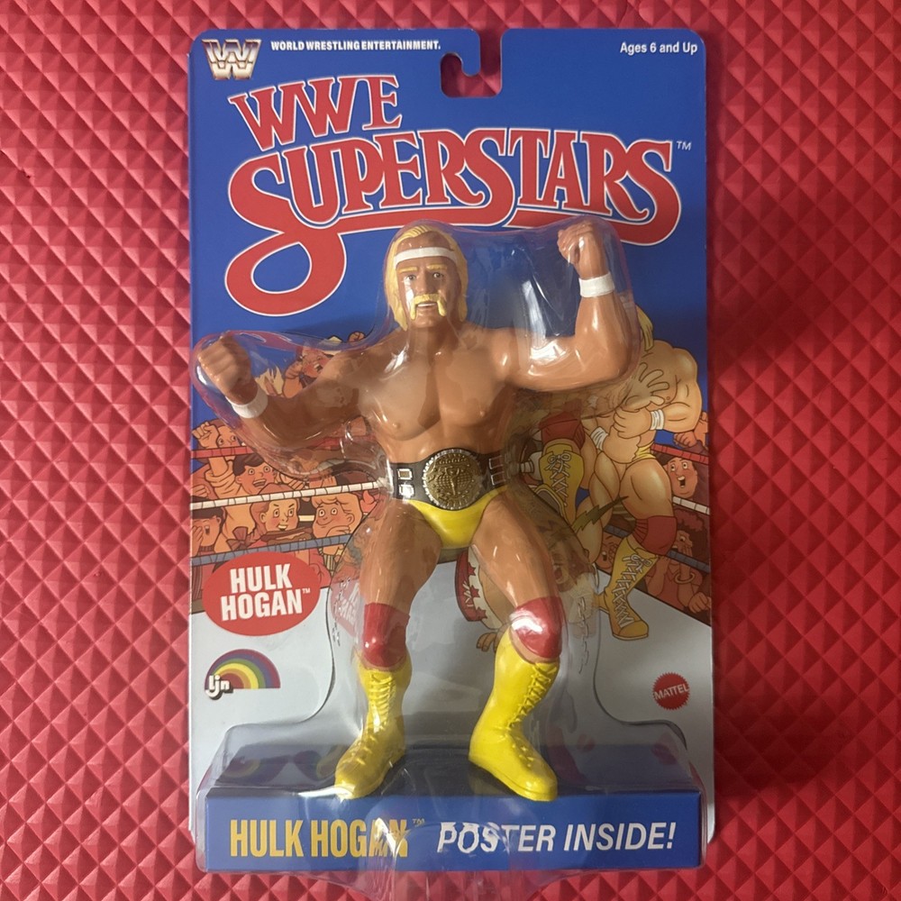 WWE SUPERSTARS LJN HULK HOGAN RETRO ACTION FIGURE BLUE CARD MOC WWF Superstars