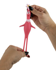 (Set of 2) World’s Smallest STRETCHIES YO GABBA! Squish Fidget Foofa Brobee Toy