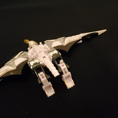 2003 Bandai Power Rangers Dino Thunder White Drago Zord Raptor Toy Rider White