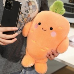 25/35cm Carrot Turnip Plush Toy Cute Vegetable Pillow Stuffed Plant Gift