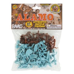 Alamo Plastic Army Men 37 Piece Texas vs Mexico Soldier Figure Set
