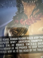WWE Ultimate Edition Roman Reigns Autographed Fanatics Cert Mattel OTC LJN ROCK