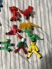 Stikbot Lot Figures Animals Dinosaurs Translucent Stop Motion Toy Bundle