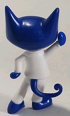 Pete The Blue Cat In Disco White suit 3” Tall Action Figure Toy Phat Mojo (T191)