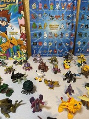 HUGE Vintage 200 Digimon Figure Lot ~ Official Bandai Toy Collection