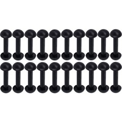 20Pcs Leg Replacement Connectors For Motu Band For Vintage Figures Black Rubber