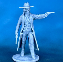 Action Figure Ghost of a cowboy Collectible Miniature Unpainted 1/24 scale 80mm