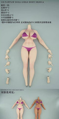 PawPaw Doll DK001A 1/6 Female Action Figure Body Powder White No Head InStock