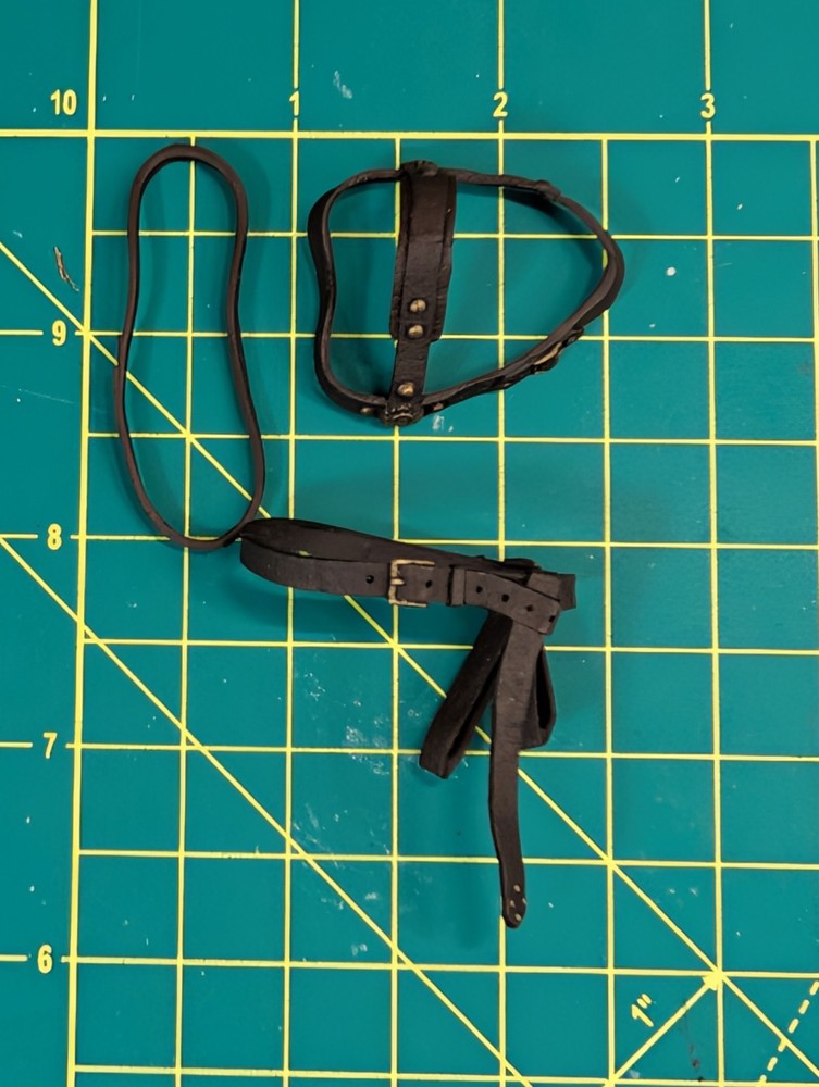 Mythic Legions Four Horsemen Brown Leather Gladiator “3 BROWN LEATHER BELTS” NEW