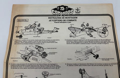 RARE – 1983 GI Joe Brazil Comandos Em Acao Dragonfly Original Blueprints