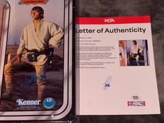Signed Mark Hamill Luke Skywalker STAR WARS Kenner Action Figure Toy Auto PSA