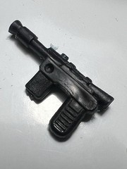 VINTAGE KENNER STAR WARS 1977 HAN SOLO BLACK/BLUE BLASTER GUN WEAPON ACCESSORY