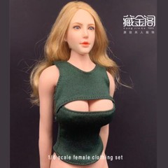 1:6 Female Open Chest Elastic Vest Tops Clothes For 12″ Ph TBL Figure Body Dolls
