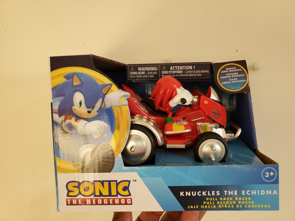 New Sonic Sega All-Stars Racing Knuckles The Echidna Pull Back Racer 5.25in