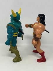 Conan The Adventurer Action Figure Lot Of Two, Conan And Wrath Amon, Used
