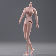 Super Big Breast 1/12 Woman Suntan Action Figure Seamless Body Model Toy No head