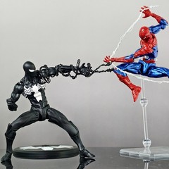 New In Box Mess Toys Symbiote Spider-Man Action Figure Toy With Extra Webbing