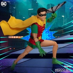 Mezco Toys One:12 Batman Robin Golden Age Edition Anime Action Figure In Stock