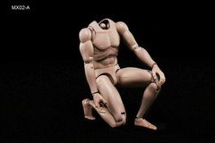 US 12” MX02-A Europe Skin Male Action Figure Body For 1/6 Head Sculpt Models