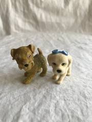 Dog Cat Puppy Kitty in My Pocket Animals Mini Figure Lot of 10 Some Flocked