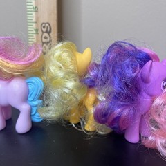 Hasbro My Little Pony 7 Mini Figure Set Mixed Lot Members-The Mane Six-Sparkle