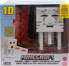 Minecraft Fireball Ghast Figure with 10 Discs for Kids Ages 6 and Up