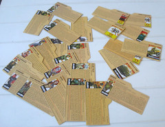 25 PC Variety LOT Hasbro GI Joe File Cards Black Back Factory Cut Vintage ?