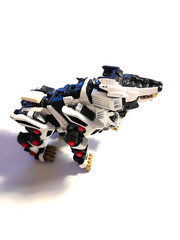 Vintage 2002 Tomy Zoids WHITE LIGER ZERO Robot Figure Incomplete