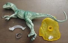 Jurassic World Amber Collection Lot (Velociraptor/Tyrannosaurus/Dilophosaurus)