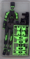 OUTGOTO PRE-ASSEMBLED 3 D PRINTED ACTION FIGURE – BLACK MIX GREEN