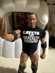 WWE The Rock Elite Collection Layeth the Smacketh Down Wrestling Figure