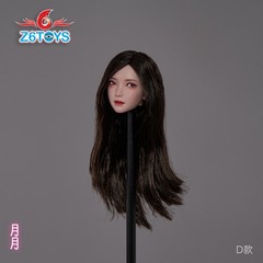 Z6TOYS 1/6 Female Head Sculpt BROWN Movable Eyes For 12″ Figure ZC016 D ❶USA❶