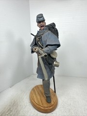 1/6 CUSTOM CIVIL WAR UNION “YANKEE” CHARGING INFANTRYMAN MUSKET + OAK STAND