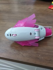 PAW Patrol Mighty Pups Charged Up SKYE Pink Deluxe Vehicle Light Sound Jet Plane