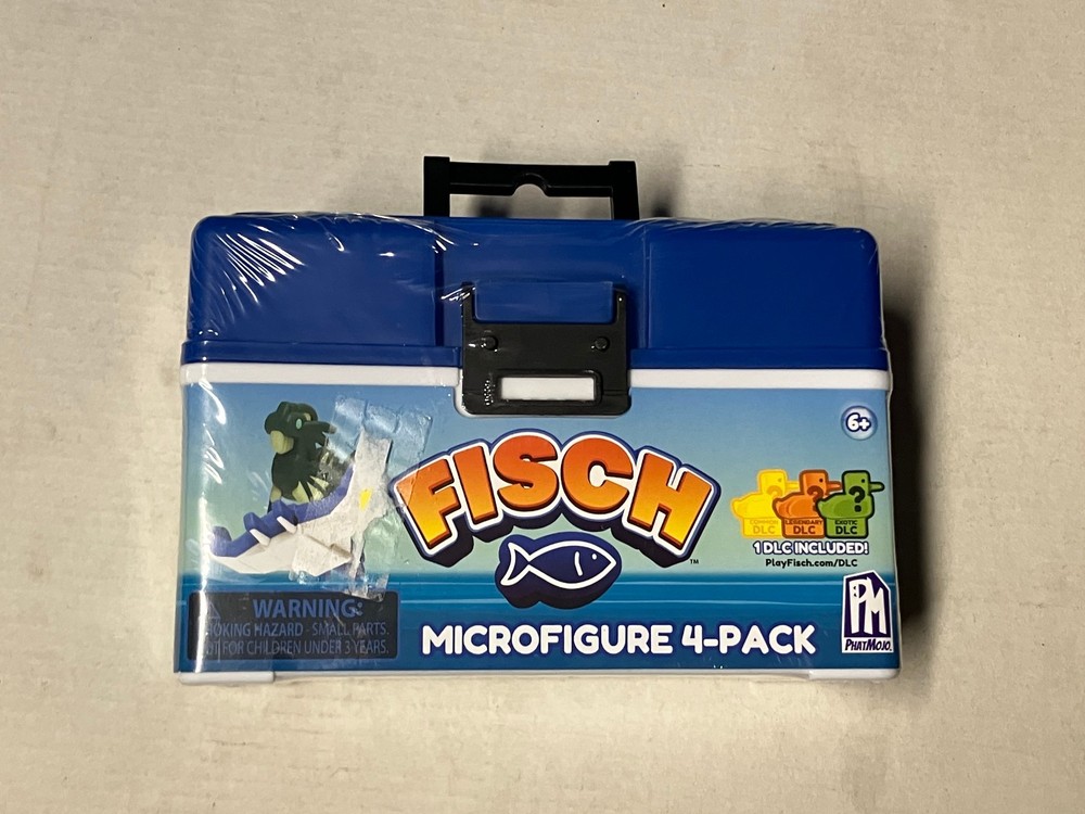 ROBLOX FISHING GAME 1 Fisch Fish Microfigure 4 Pack & DLC Code 2025