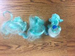 Lot Of 3 Lyra Hasbro My Little Pony MLP Brushable Ponies Multiple Years Gens