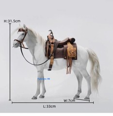 JXK175 1/6 Wild West Red Dead Horse & Harness F 12″ Figure Accessory Decoration