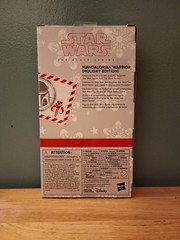 Hasbro Star Wars Mandalorian Warrior Holiday Edition Black Series NEW/SEALED