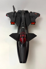 1986 Hasbro GI Joe Cobra Night Raven Jet Plane Incomplete SEE PHOTOS